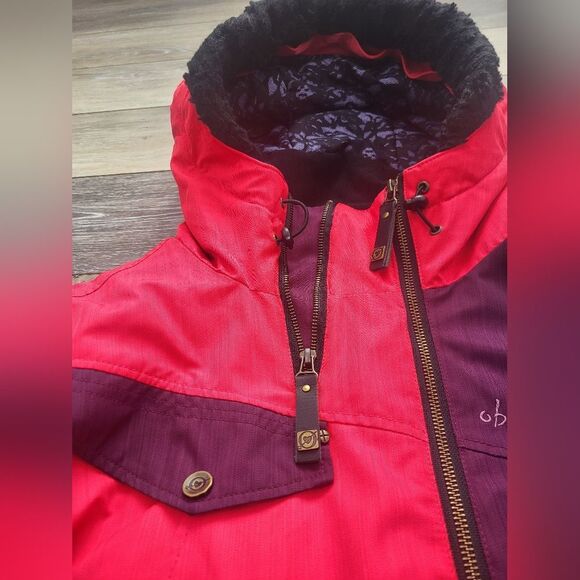 Obermeyer Sara Jacket size ladies 18 ski snowboard purple & pinkish - Picture 13 of 14